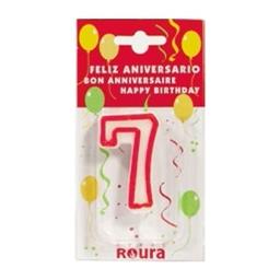 VELAS CIFRA ANIVERSARIO Nº 7