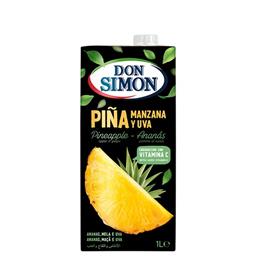 ZUMO PIÑA/UVA/MANZANA BRIK 1L