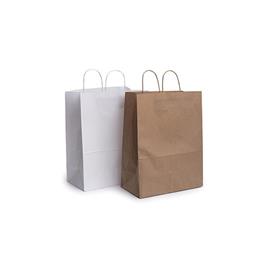 BOLSA PAPEL BLANCA 32X41+16 C/ASA