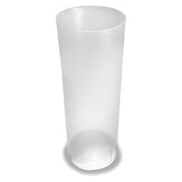 VASO PP 300 CC TUBO REUTILIZABLE (14,80x6,00cm)