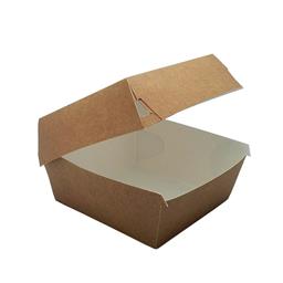 CAJA HAMBURGUESA CARTON KRAFT GRANDE