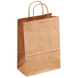 BOLSA PAPEL KRAFT 27x32+13 ASA RETORCIDA