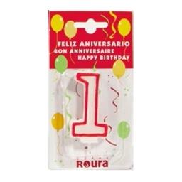 VELAS CIFRA ANIVERSARIO Nº 1