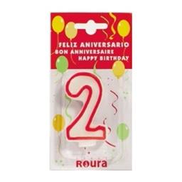 VELAS CIFRA ANIVERSARIO Nº 2