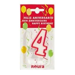 VELAS CIFRA ANIVERSARIO Nº 4